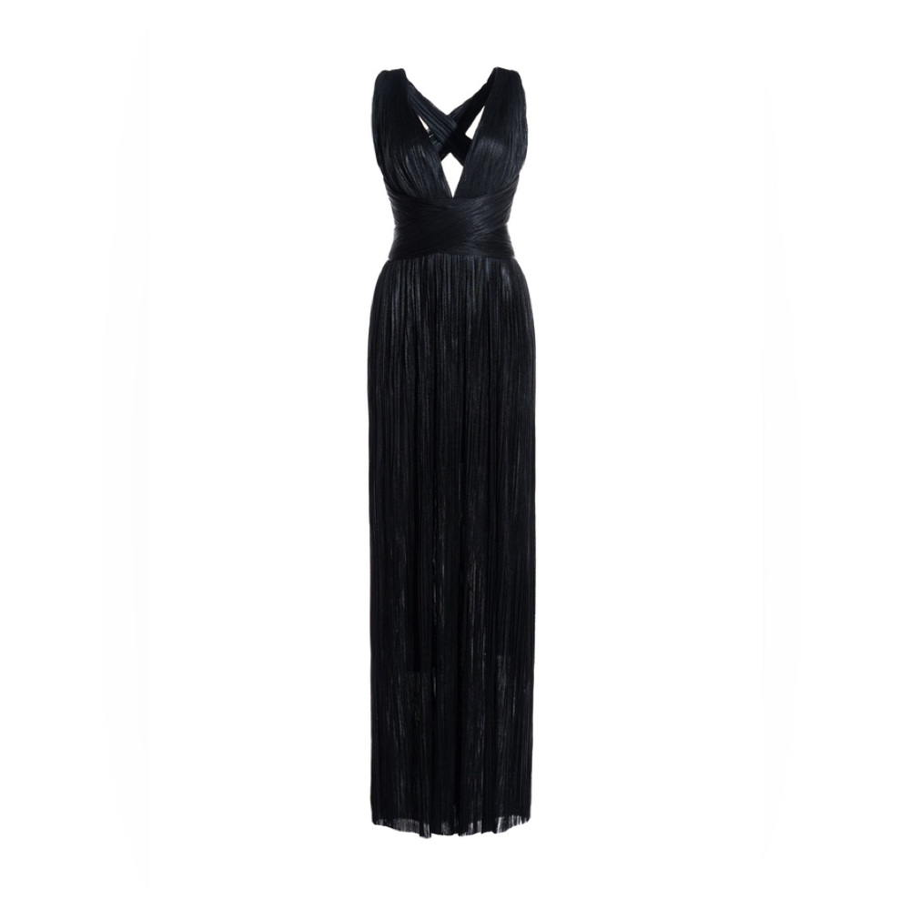 Maria Lucia Hohan Kim black silk gown dress NWOT 8 - Picture 3 of 14